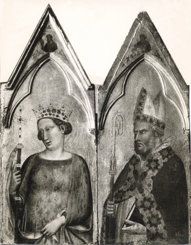 Anonimo — Daddi Bernardo - sec. XIV - Sant'Elena; Santo vescovo — insieme
